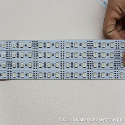 RGB LED rigid strip light, DC 12V 5050 SMD 60 LEDS per 100cm